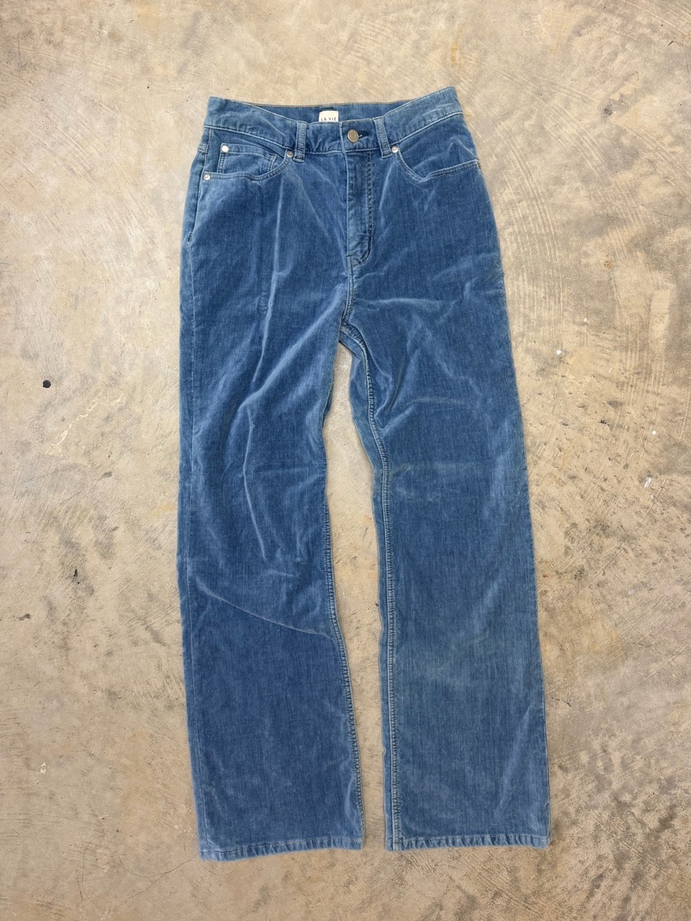La Vie Rebecca Taylor ines kick bootcut velveteen jean